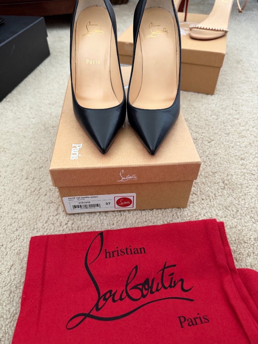 Christian Louboutin Kate Black Heels